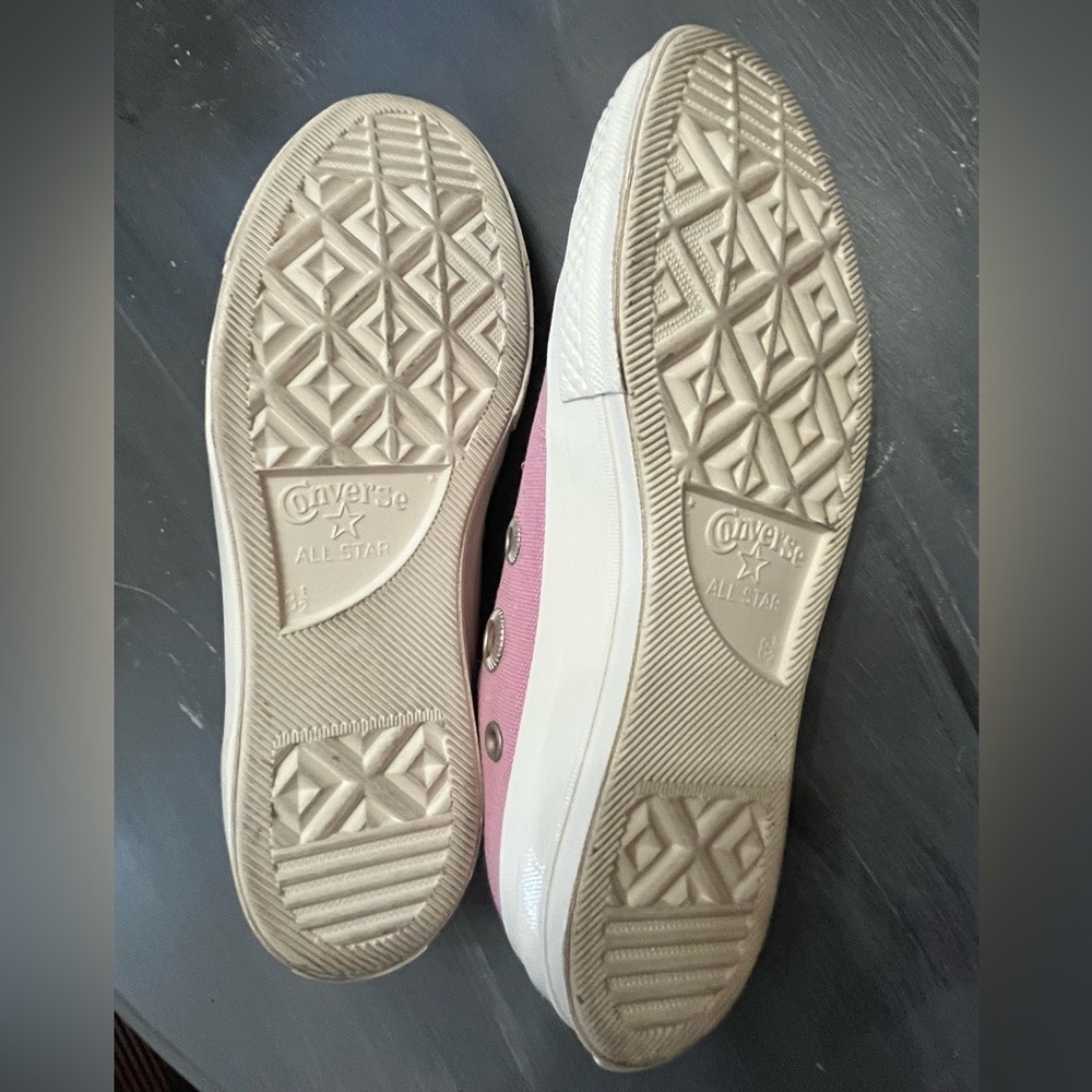 Converse Chuck 70 Metal Rings Pink Canvas Sneakers - Picture 5 of 7